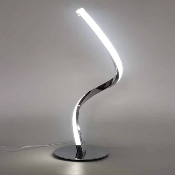 Lumin ria de led espiral para mesa lumin ria de cabeceira curvada branca quente e branca luminarias Miresa Lustres e arandelas em promocao e barato