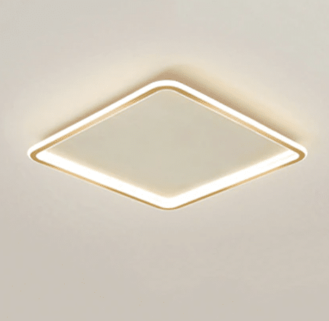 plafon luminaria sobrepor aro anel quadrado de aluminio e luz de led micaza preto luminarias Miresa Lustres e arandelas em promocao e barato