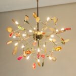 Lustre colorido galho árvore miresa