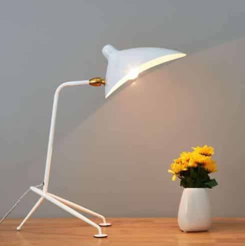 luminaria de mesa minimalista design italiano branco micaza luminarias Miresa Lustres e arandelas em promocao e barato