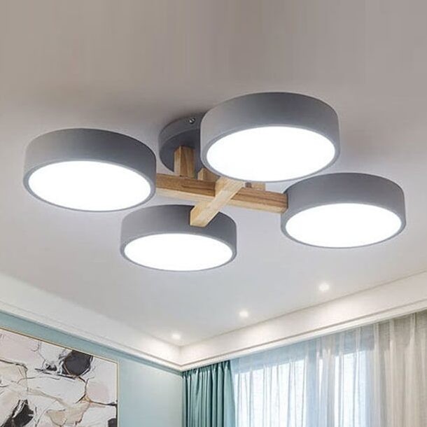 luminaria sobrepor plafon moderno iluminacao forte sala quarto cozinha micaza luminarias Miresa Lustres e arandelas em promocao e barato