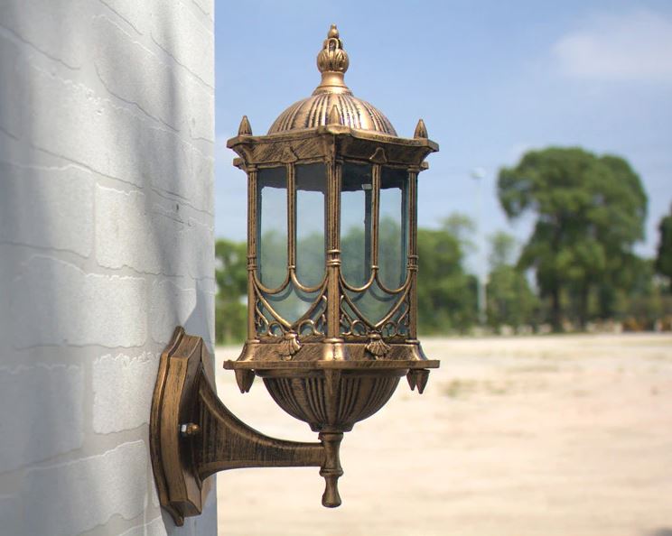 arandelas colonial industrial vintage cobre e preto para jardins varandas e fachadas micaza 2 luminarias Miresa Lustres e arandelas em promocao e barato