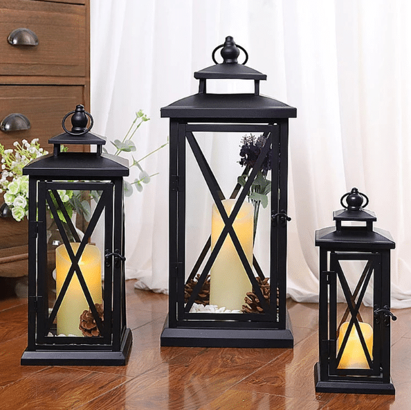 Suporte velas design retro/jardim