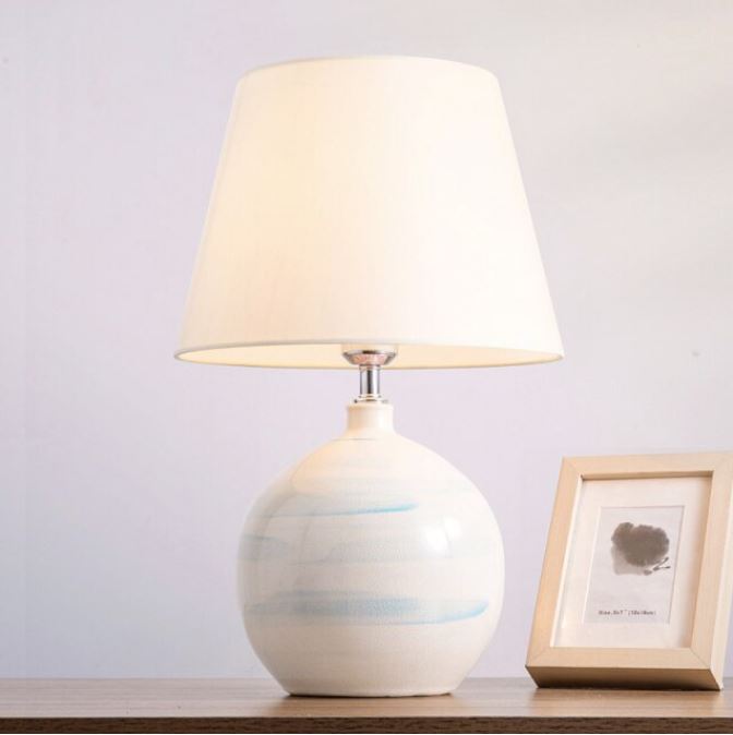 luminaria mesa abajur ceramica barro esmaltado esmalte micaza J redondo esfera globo luminarias Miresa Lustres e arandelas em promocao e barato