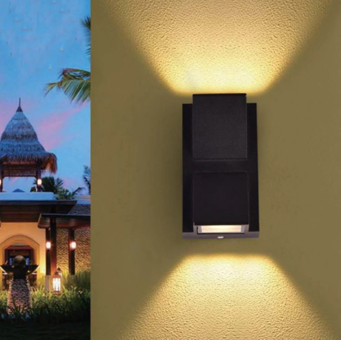 arandela led alumiio preto jardim varandas sacadas micaza single k 10w 1 luminarias Miresa Lustres e arandelas em promocao e barato
