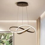 Lustre orgânico minimalista led miresa