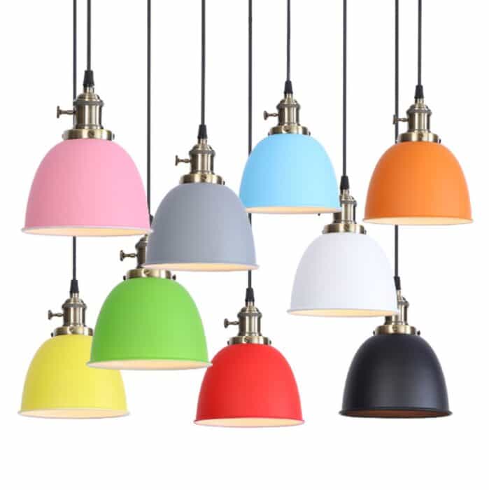 pendente aluminio industrial retro bancada cozinha pias bares restaurantes e cabeceira de cama luminarias Miresa Lustres e arandelas em promocao e barato
