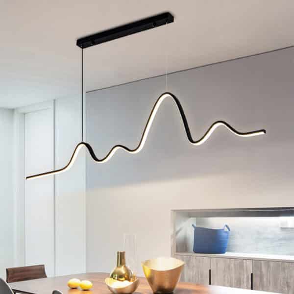 Lustre linear montanha minimalista miresa