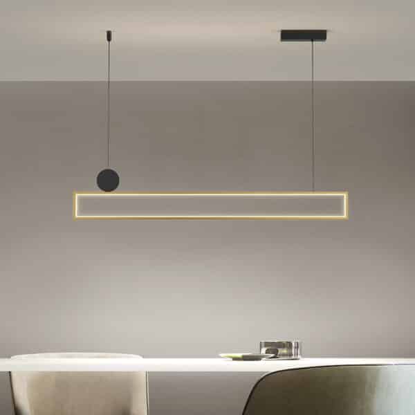 Lustre minimalista retangular longa - Image 2