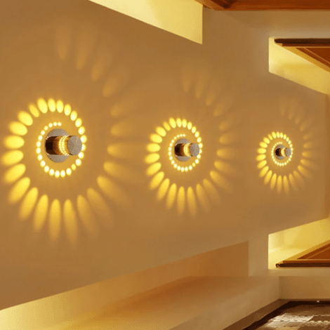 1 luminaria parede arandela com efeito de luz de led micaza luminarias Miresa Lustres e arandelas em promocao e barato