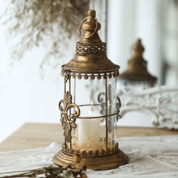 Candelabro suporte vidro retrô