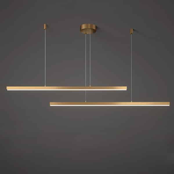 Lustre led clean barra alumínio miresa