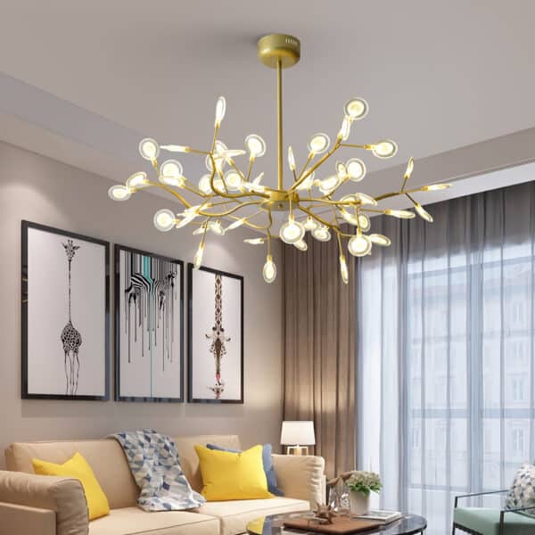 Lustre sputnik galho árvore miresa