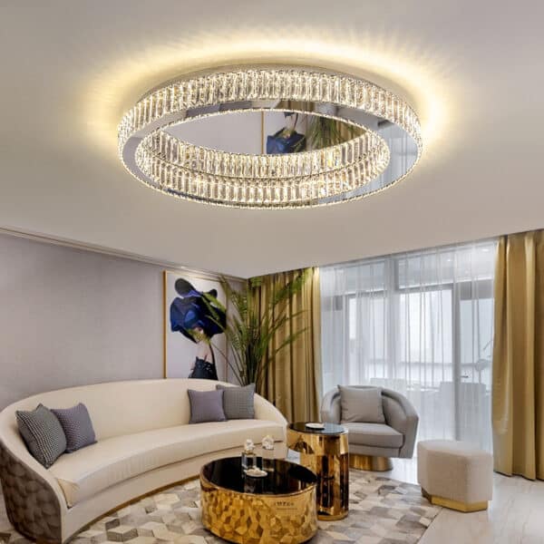 Plafon led redondo cromado - Image 3