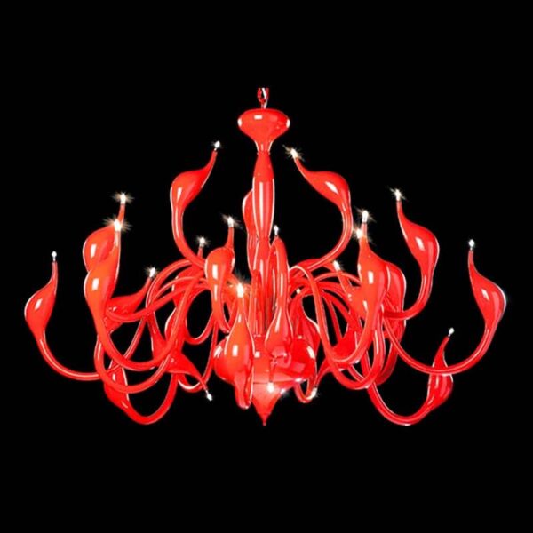 G4 LED Swan chandelier Lighting for Bedroom Foyer Chandelier lustre salon Black White Red gold chandelier 2 luminarias Miresa Lustres e arandelas em promocao e barato