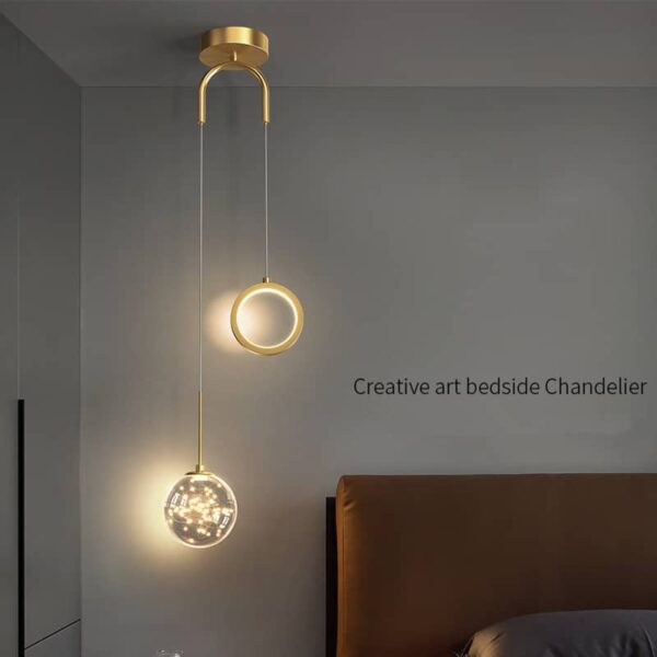 L mpada de cabeceira lustre moderno e minimalista criativo estrelado nordic arte l mpadas luz estudo 1 luminarias Miresa Lustres e arandelas em promocao e barato