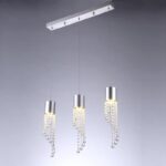 Pendente cromado cristal miresa