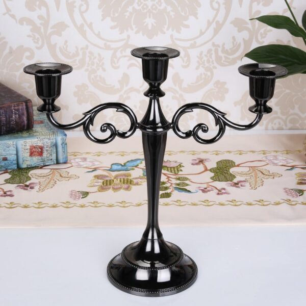 Velas retr banhadas a ouro bronze candelabros com 3 bra os para decora o de casa 2 luminarias Miresa Lustres e arandelas em promocao e barato