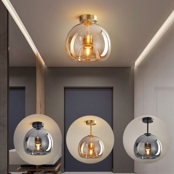 Plafon contemporâneo moderno vidro - Image 2