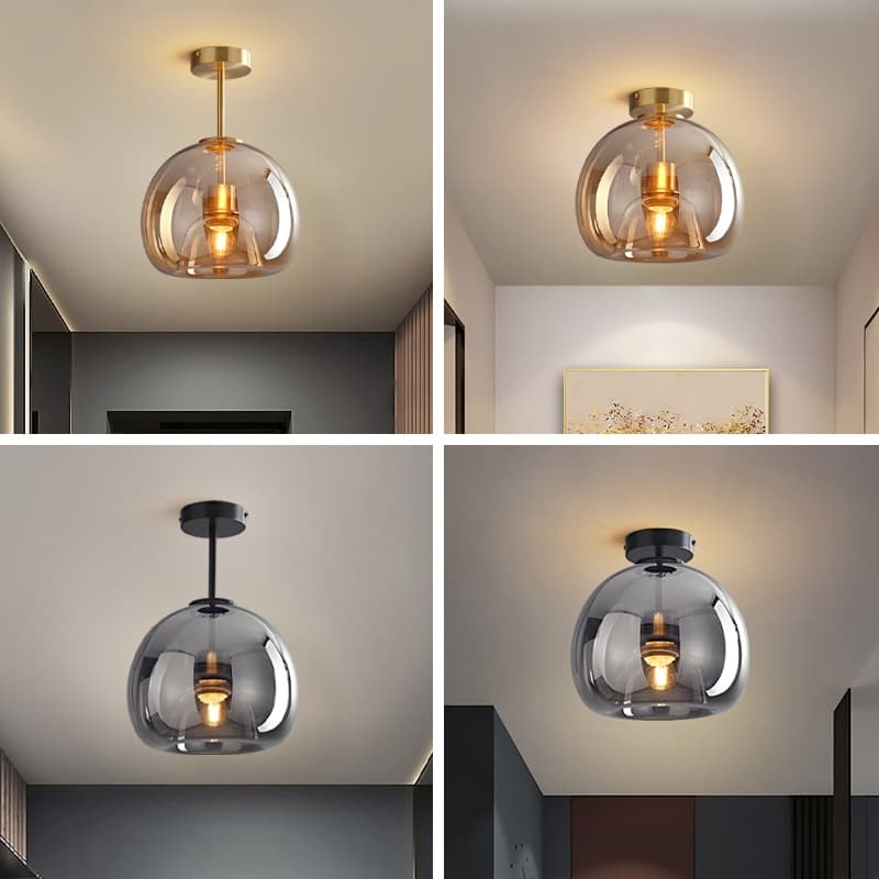 Plafon contemporâneo moderno vidro miresa