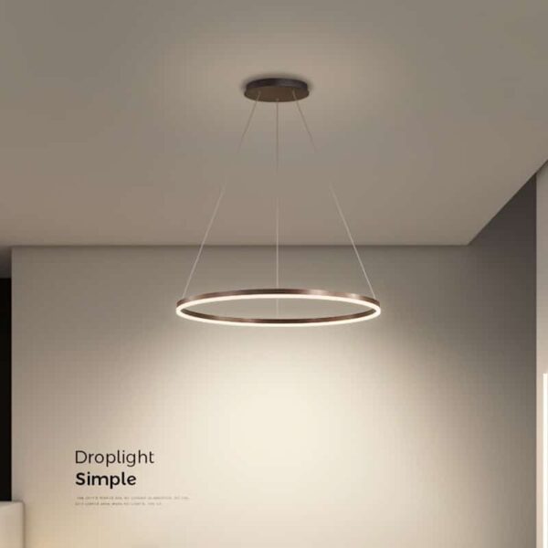 Lustre alumínio minimalista argola - Image 2