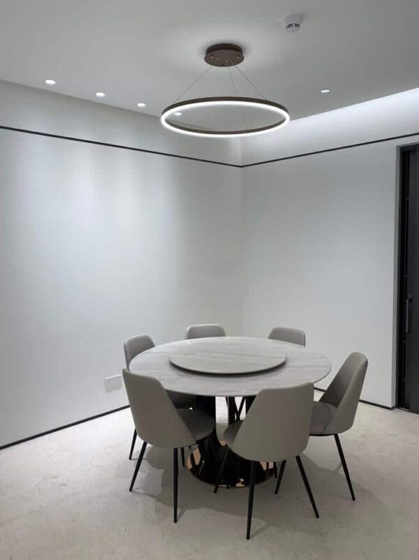 Lustre alumínio minimalista argola - Image 3