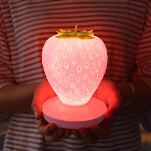 Miresa-luminaria-infantil-Led-presente-do-luminaria-morango-vermelho-do-atmosfera-15cm