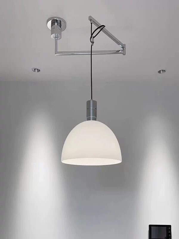 Tubo de dobramento retr til n rdico moderno lustre mesa jantar sala estudo quarto lumin rias 1 luminarias Miresa Lustres e arandelas em promocao e barato