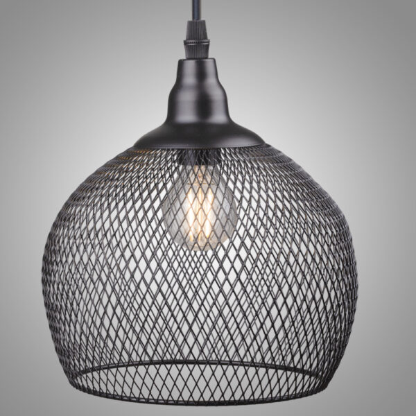 Estilo vintage Retro Pendant Light Ferro Wire Mesh Lustre Pendurado Ilumina o Abajures de teto industrial luminarias Miresa Lustres e arandelas em promocao e barato