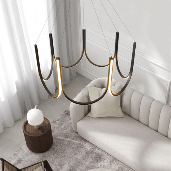 Lustre minimalista em forma de U - Image 2