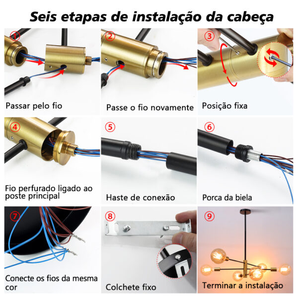 Lustre moderno Sputnik - Image 3