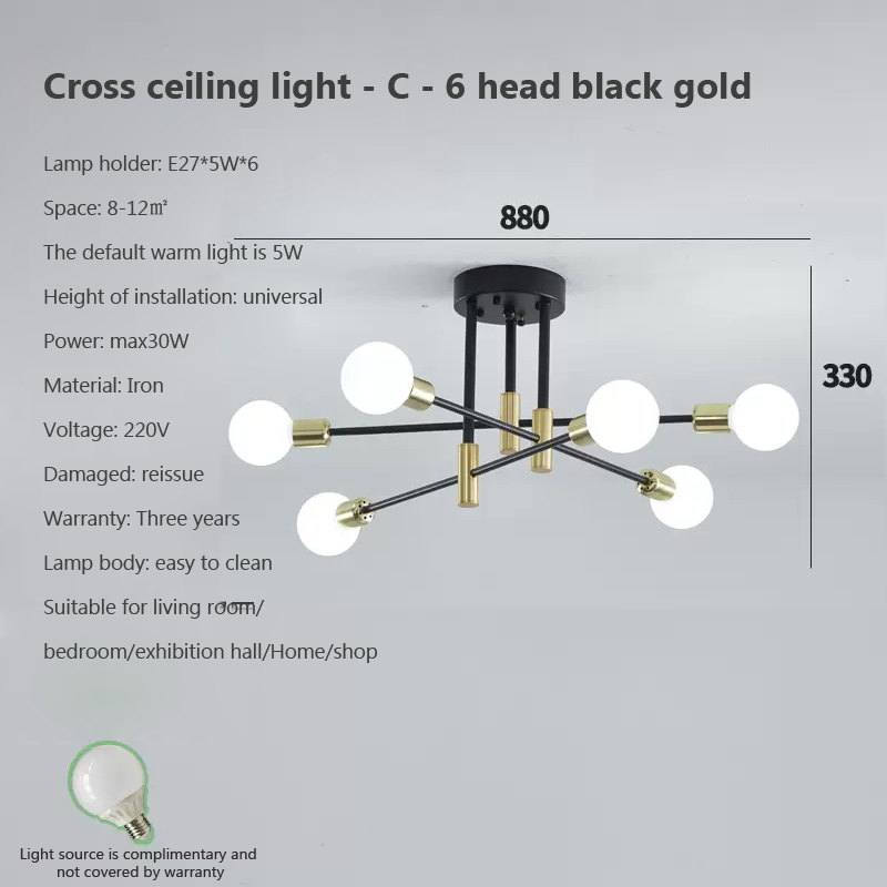 options 9 C6 Black Gol luminarias Miresa Lustres e arandelas em promocao e barato