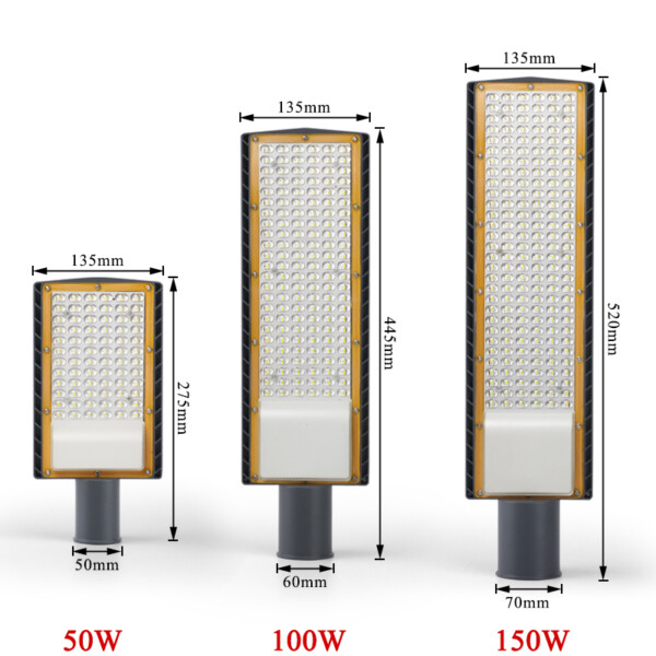 IP66 Imperme vel Outdoor Street Light 50W 100W 150W Alum nio Shell AC85 265V Luz Fria 1 luminarias Miresa Lustres e arandelas em promocao e barato