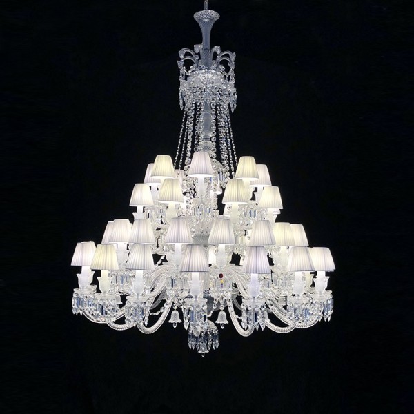 Lustre de cristal transparente ilumina o hotel luxo lumin ria para sala jantar lumin rias l 3 luminarias Miresa Lustres e arandelas em promocao e barato