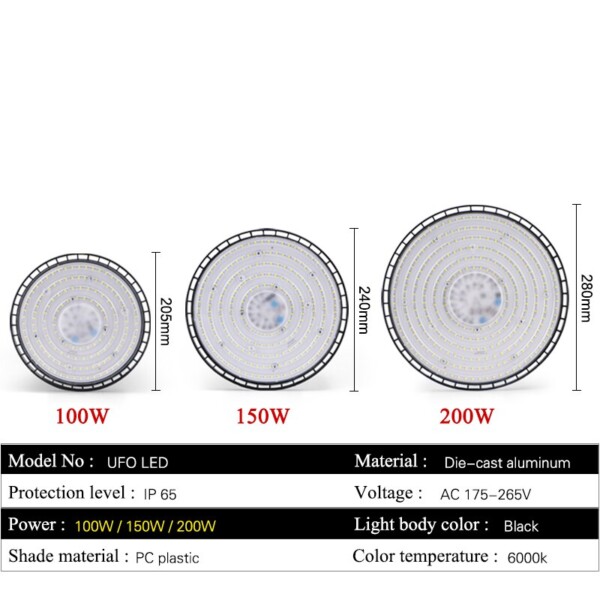 Luminária para grandes galpões Industrial IP65 - Image 2