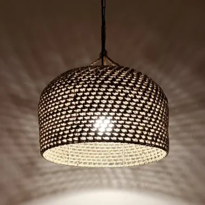Pendente Corda Cânhamo Vintage Leste Asiático