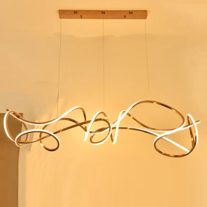 Lustre Moderno Linhas Orgânicas Minimalista