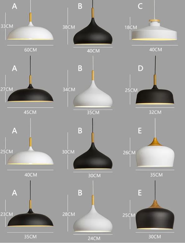 pendente de aluminio preto ou branco marca miresa luminarias Miresa Lustres e arandelas em promocao e barato