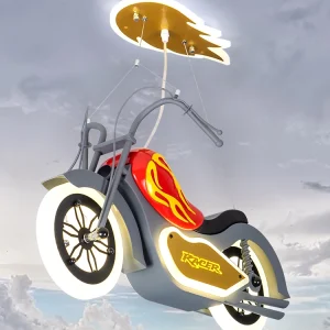 Luminária Infantil Motocicleta Esportiva De Acrílico