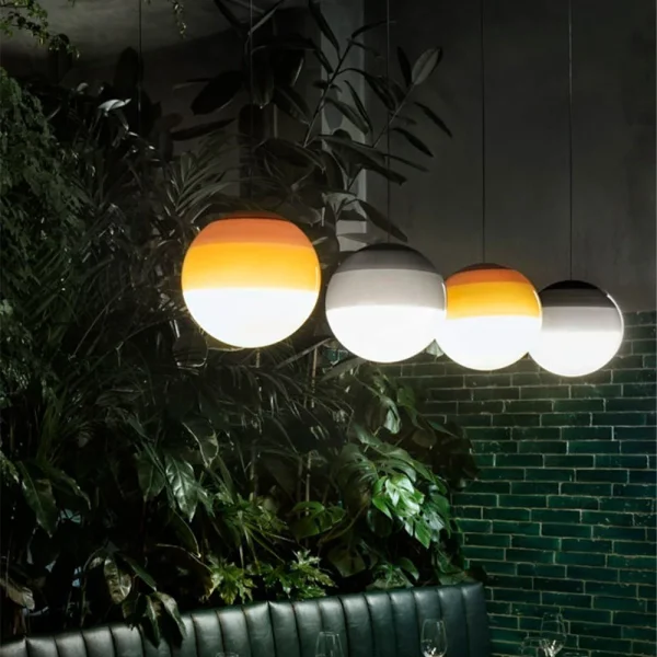 Pendente Bola De Vidro Cores Gradiente Luz LED - Image 2