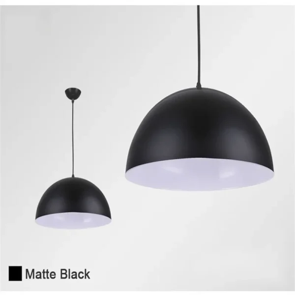 Simple and Beautiful Hemispherical Metal Pendant Light Best Price Modern suspension lamp home bar store lighting 1 luminarias Miresa Lustres e arandelas em promocao e barato