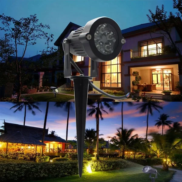 Luminária Finco Alumínio Com Spot Para Jardins LED 9w 85-265V DC 12V - Image 2