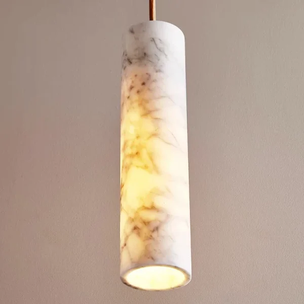 kf S0e09d637f4fa40ba83c561a1596c837er Wabi sabi Style Bedroom Bedside Chandelier Bar Island Cream Designer Hotel Natural Marble Lamps luminarias Miresa Lustres e arandelas em promocao e barato