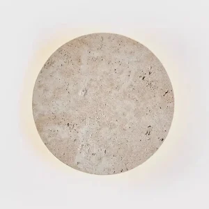 Arandela Disco Vintage Natural Pedra