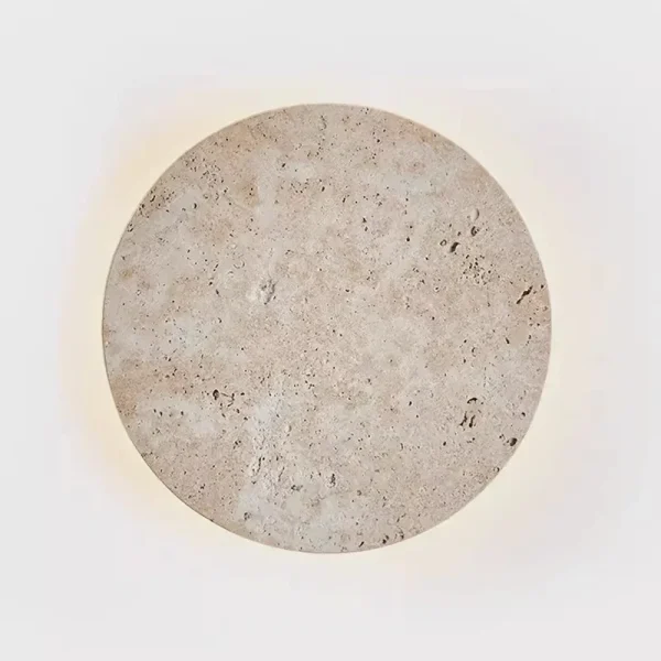 Arandela Disco Vintage Natural Pedra