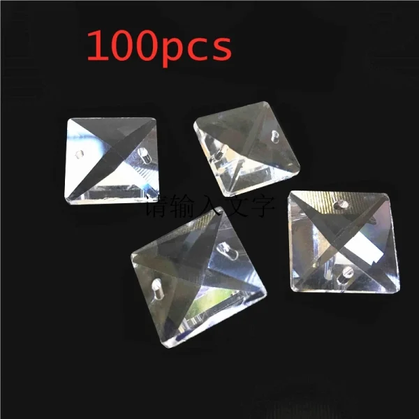 Pedras De Cristais Para Reposição de Lustres de 14mm-30mm em 2 furos 100 peças - Image 2