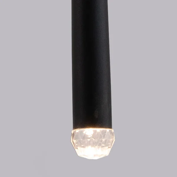 Pendente Linear Longa De Led Alumínio Dourado ou Preto - Image 4