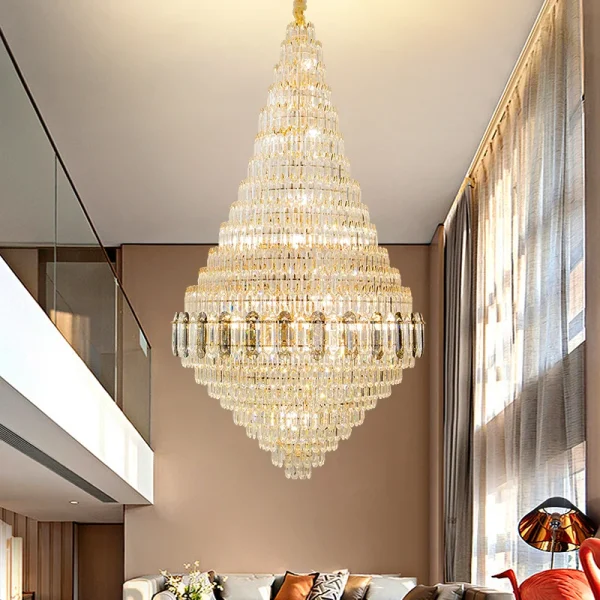 Lustre De Cristal K9 Duplex Para Escada e Tetos Altos - Image 2