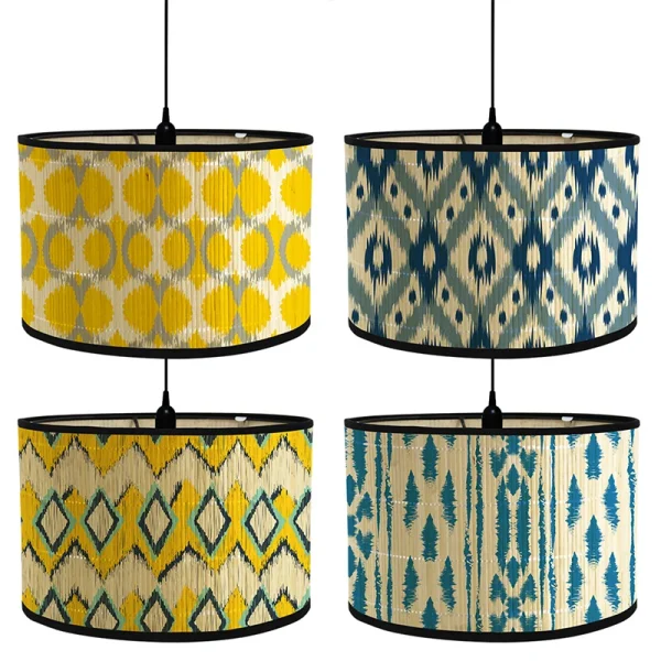 kf S0852dc0d75bf43a293981540567948252 Japanese Style Lamp Shade Bamboo Light Cover Bar Cafe Homestay Decor Chandelier Wall Lamp Lampshade Bamboo luminarias Miresa Lustres e arandelas em promocao e barato