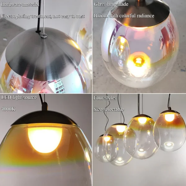 kf S3166afb306f844f8ac2749b2b52f21c4A Nordic Glass Chandeliers for Living Room Decor Pendant Light Lumin rias para Casa Escrit rio Cozinha luminarias Miresa Lustres e arandelas em promocao e barato